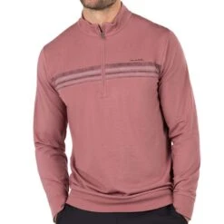 TravisMathew Men&apos;s In The Line Up 1/4 Zip Pullover