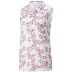 PUMA Women's CLOUDSPUN Flora Sleeveless Golf Polo