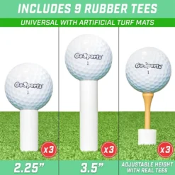 GoSports Rubber Golf Tees - 9 Pack -Best Golf Sale Store 10237078 800 auto