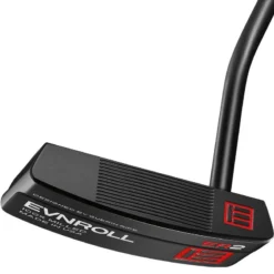 Evnroll Men&apos;s ER2 Midblade Black Putter W/ Tac Grip