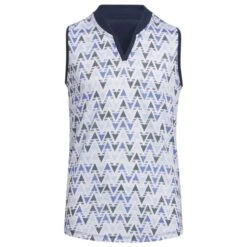 Adidas Girls' HEAT.RDY Printed Sleeveless Polo