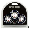 Team Golf NCAA Poker Chip Ball Marker Set - 3 Pack