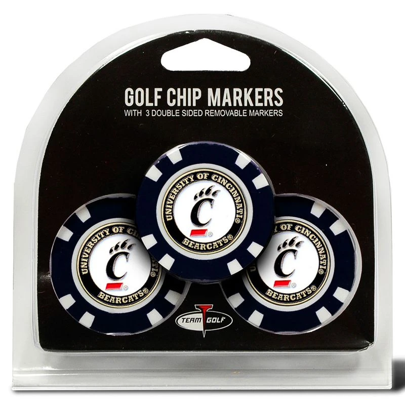 Team Golf NCAA Poker Chip Ball Marker Set - 3 Pack 1 Team Golf NCAA Poker Chip Ball Marker Set - 3 Pack