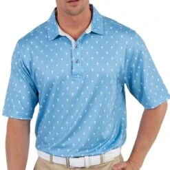 Bobby Jones Men&apos;s Performance Trophy Print Polo