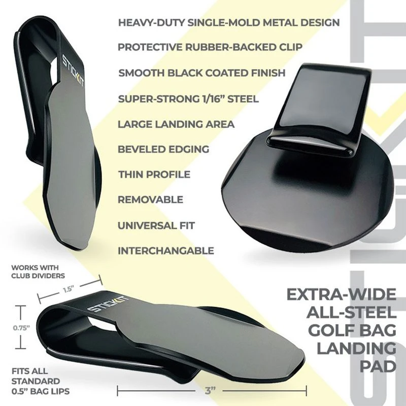 STICKIT Golf Bag Metal Landing Pad 5 STICKIT Golf Bag Metal Landing Pad - Image 5