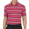IBKUL Men&apos;s Coastal Stripe Polo - Modern Fit