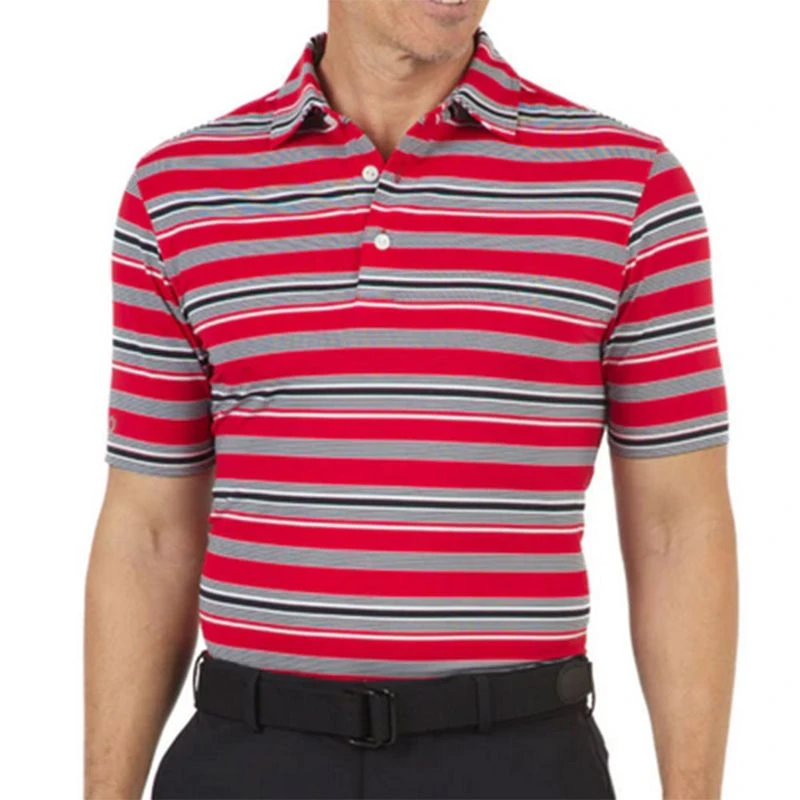 IBKUL Men's Coastal Stripe Polo - Modern Fit 1 IBKUL Men's Coastal Stripe Polo - Modern Fit