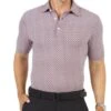 IBKUL Men&apos;s Modern Fit Polo - Geo Print
