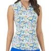 IBKUL Women&apos;s Sleeveless Polo - Izzy Print