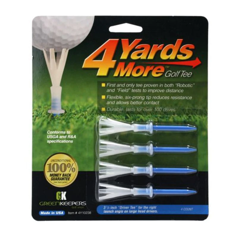 GreenKeepers 4 Yards More 3 1/4" Tees 1 GreenKeepers 4 Yards More 3 1/4" Tees