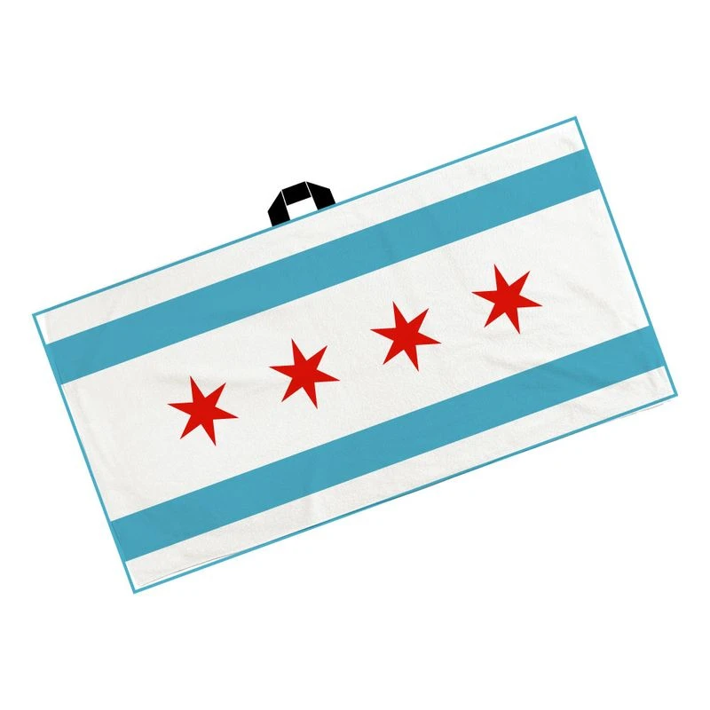 CMC Design Chicago Flag Player's Towel 1 CMC Design Chicago Flag Player's Towel