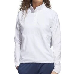 Adidas Women&apos;s Embossed 1/4-Snap Pullover -Best Golf Sale Store 9856457 800 auto