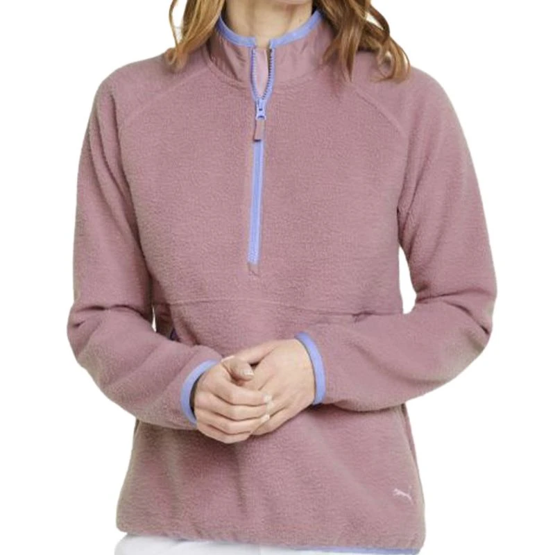 PUMA Women's Sherpa Golf 1/4 Zip Pullover 2 PUMA Women's Sherpa Golf 1/4 Zip Pullover - Image 2