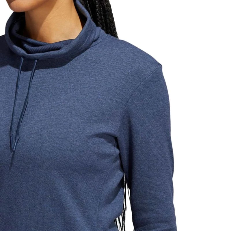 Adidas Women's Melange High Mock Pullover 2 Adidas Women's Melange High Mock Pullover - Image 2