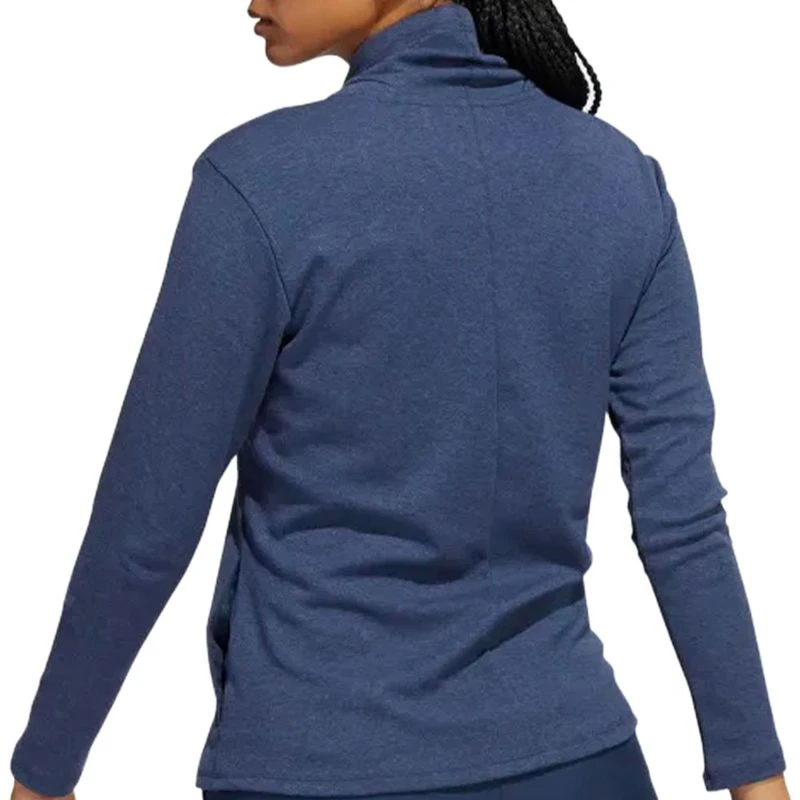 Adidas Women's Melange High Mock Pullover 3 Adidas Women's Melange High Mock Pullover - Image 3